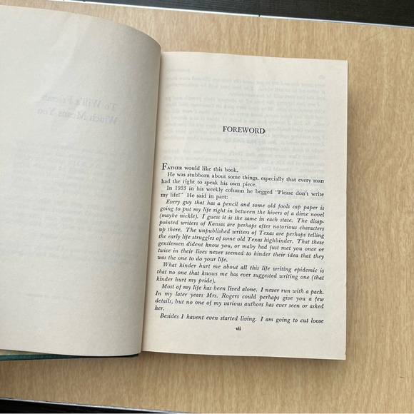 The Autobiography Of Will Rogers Hardcover Vintage 1949 Book - Picture 7 of 12